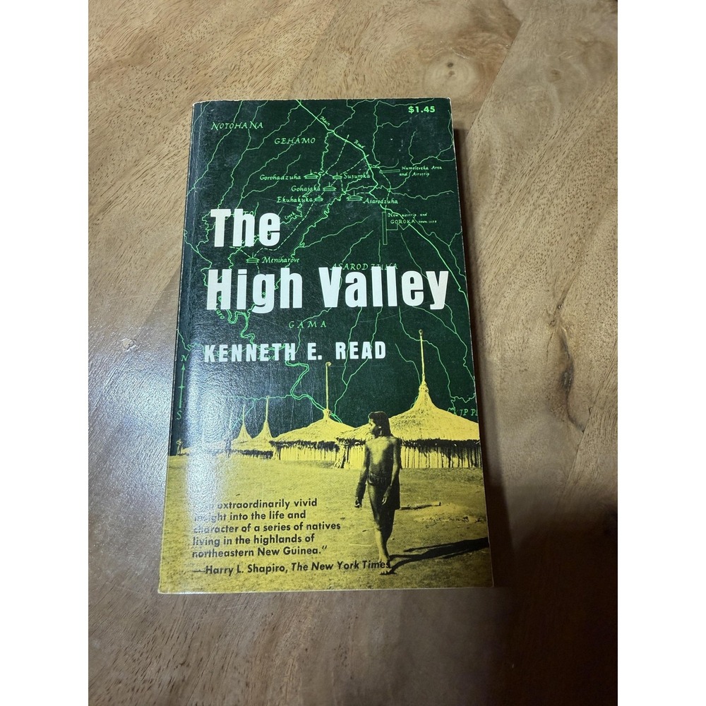 Vintage The High Valley Kenneth E Read Scribners PB Anthropology 1965 USA